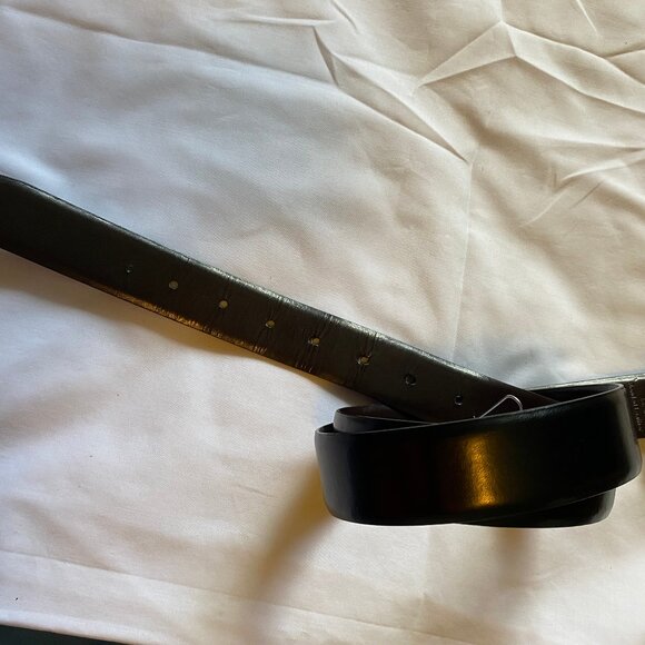 Perry Ellis Men Bonded Leather Dress Belt Black, Brown Reversible XL 42-44 - Picture 2 of 5